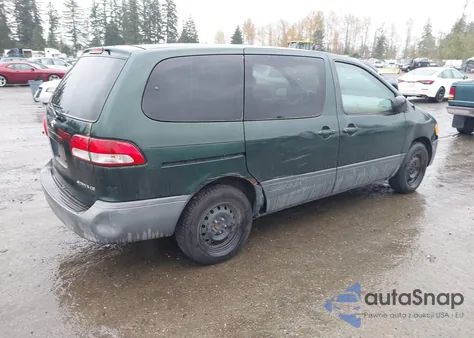 2001 Toyota Sienna Ce из США, поврежденный, VIN 4T3ZF19C31U383020